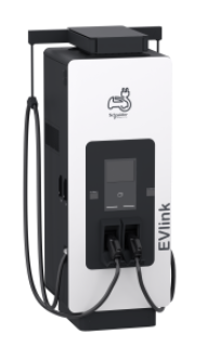 product: Fast charging station, EVlink Pro DC, 120kW, CCS2 + CCS2 connectors, floor stand image